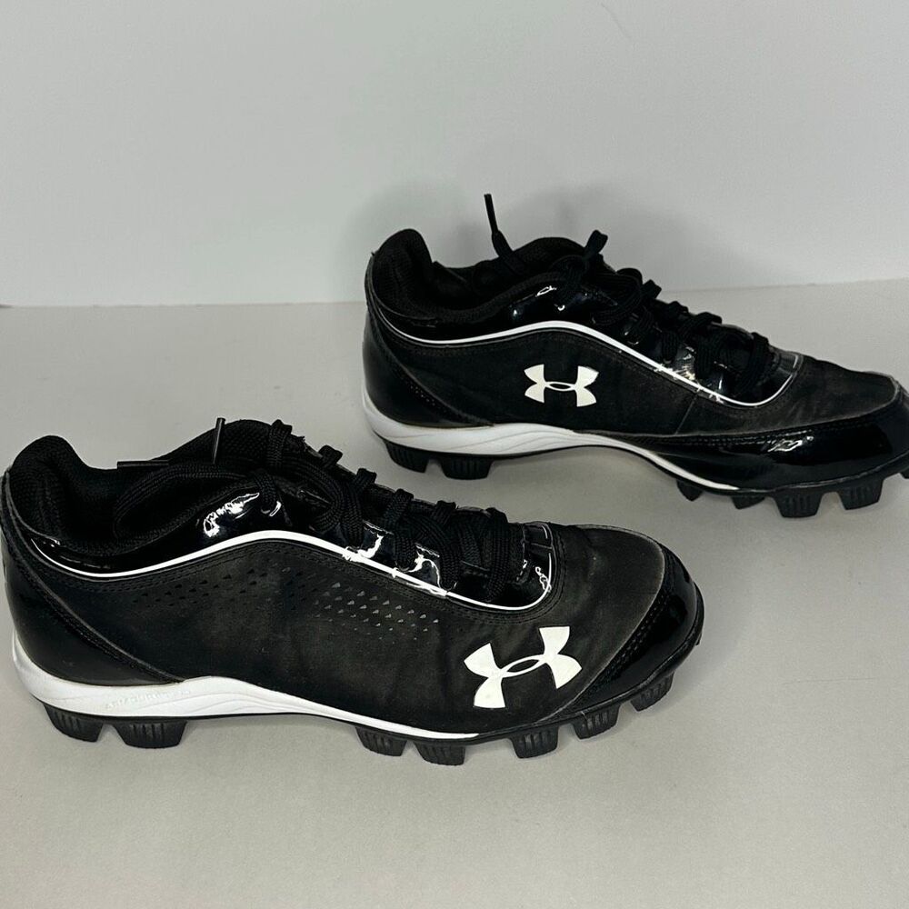 Under Armour UA Leadoff Low RM 3.0 Baseball Cleats Black and White | Men Size 7 - Picture 3 of 11